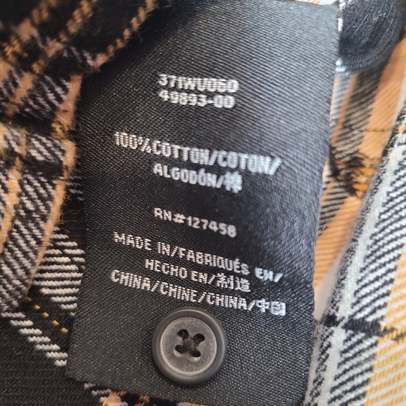 Howitzer Mens Medium Button Down Flannel Punisher We The People Patriot Military - Picture 10 of 10